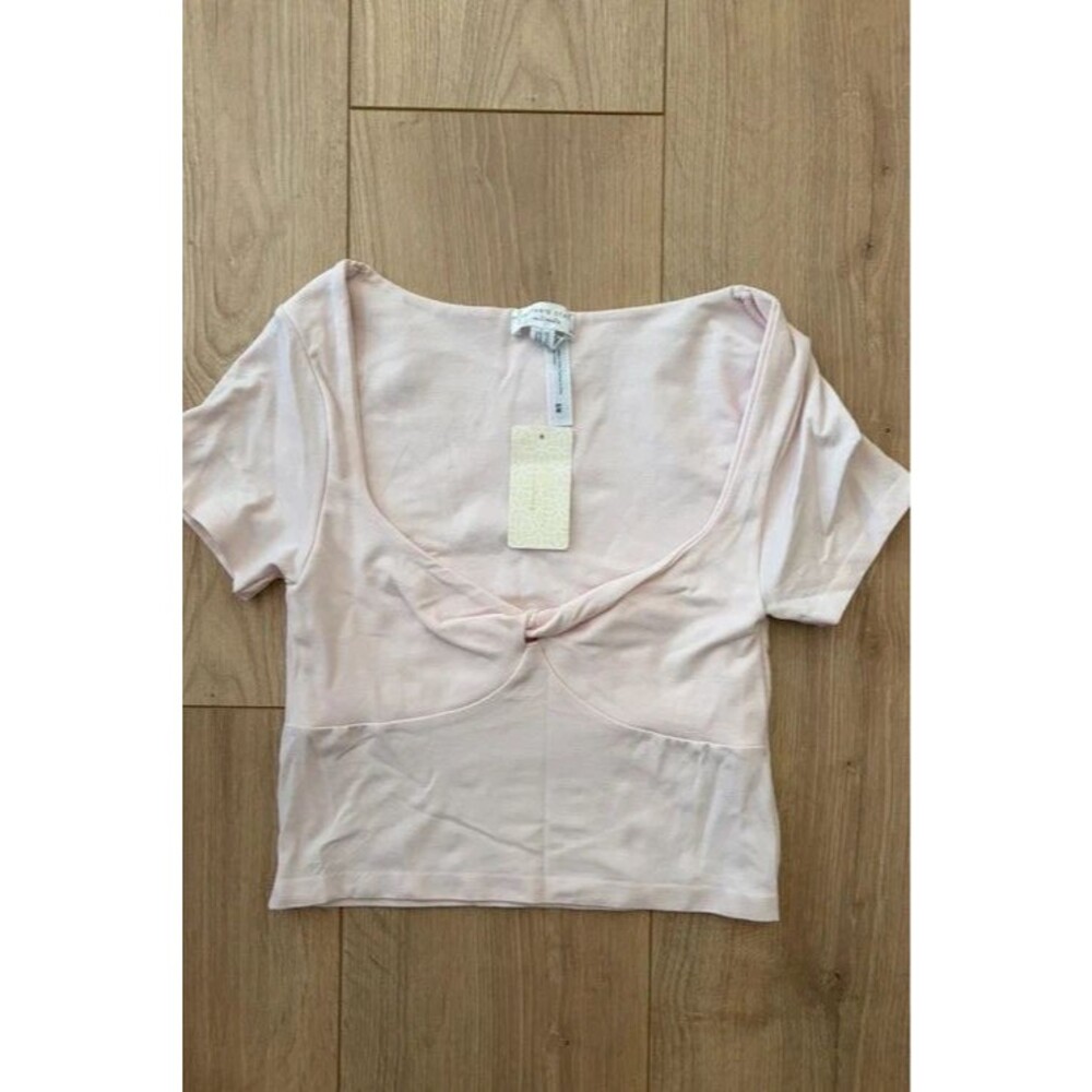 NWT Altar’d State Light Pink Cropped Tee S/M